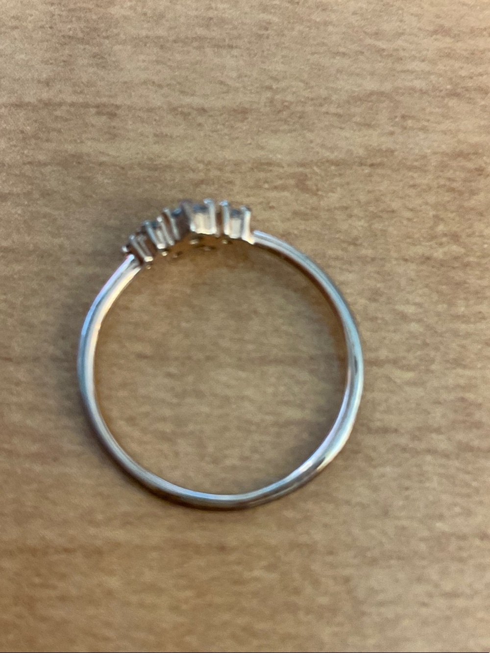 Swarovski Silver Three-Stone Clear Crystal Ring